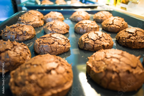 Chocolate Brownie Cookies Fresh Homemade