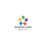 Autism logo template vector icon design