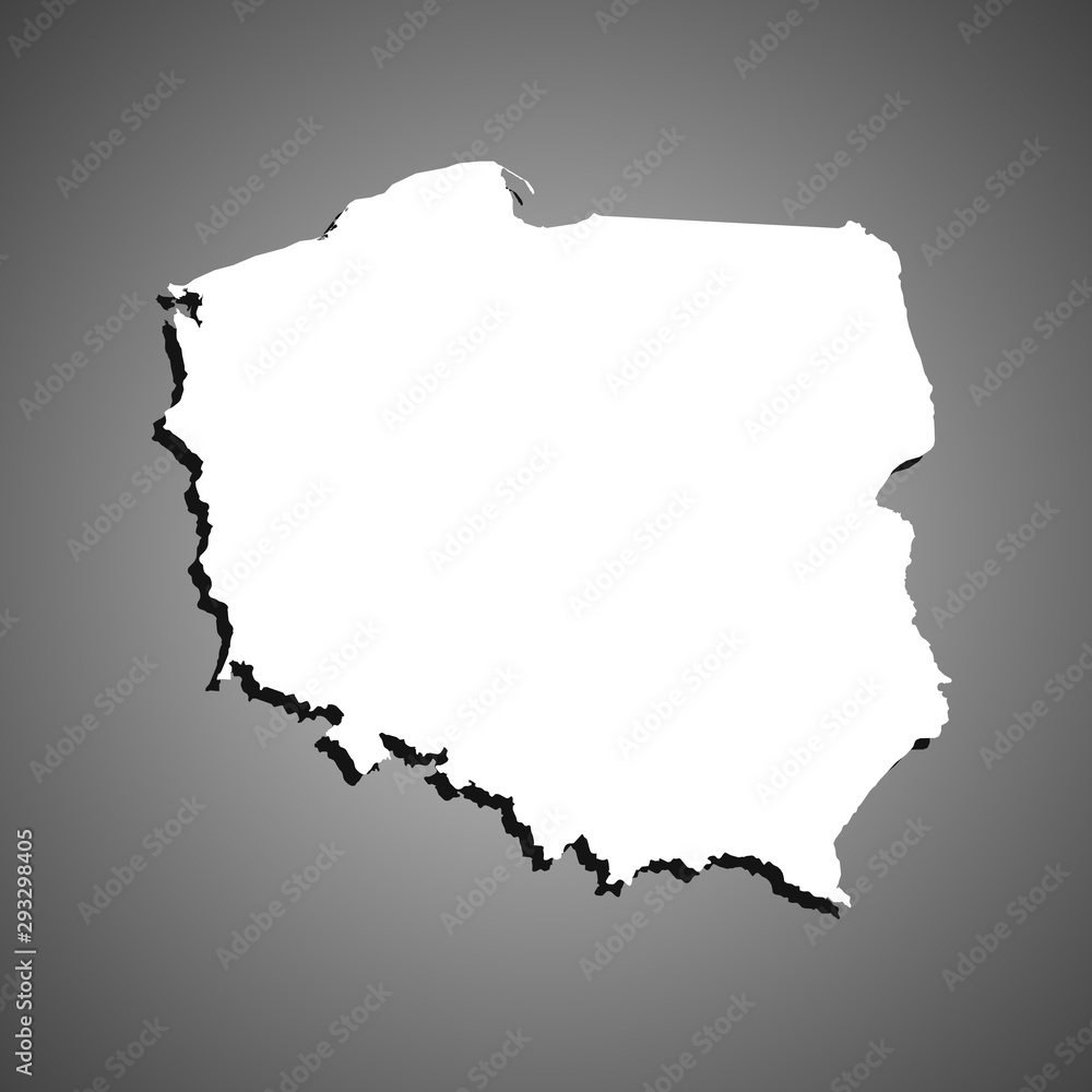 Fototapeta mapa Polski