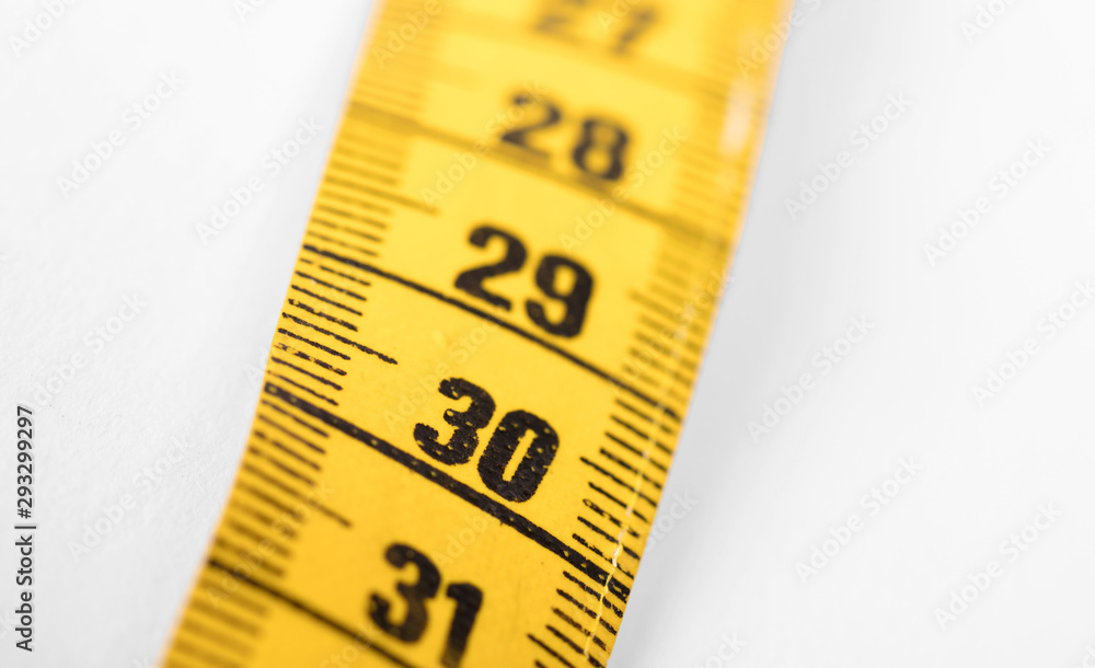 Measuring tape, selective focus on 30 Measuring tape, selective focus on 30