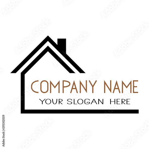 House icon Vector simple flat logo symbol