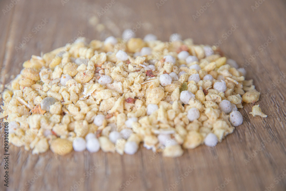 healthy nutrition: cereals with dried fruits in soft focus healthy nutrition: cereals with dried fruits in soft focus