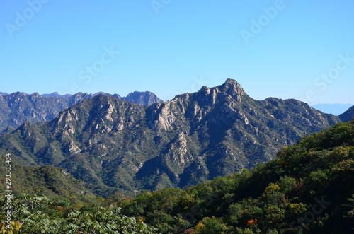 The view of the mountains