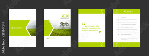 Business cover design template vector. Template A4 for annual report catalog magazine flyer booklet brochure. Sample image with Gradient Mesh.