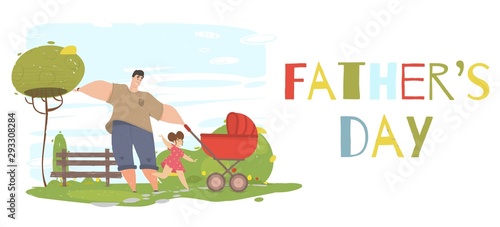 Father Day Greeting Card Summer Weekend Vacation