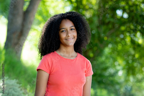 Beautiful afro teenager girl