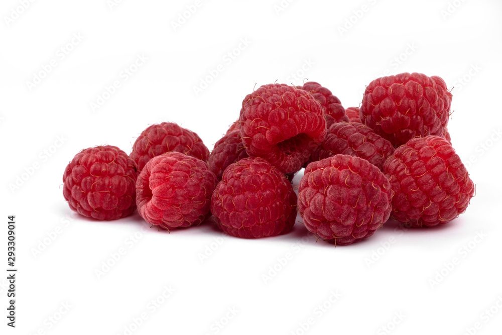 Group of fresh tasty berries raspberries laying on white background Group of fresh tasty berries raspberries laying on white background