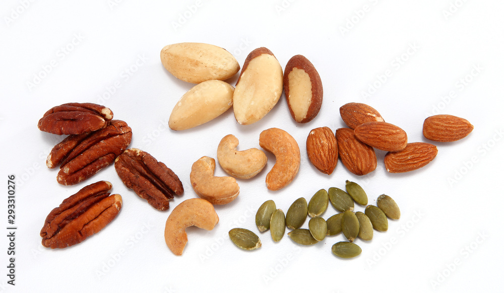 Mixed nuts are a snack food consisting of any mixture of mechanically or manually combined nuts. Almonds, walnuts, Brazil nuts, cashews, hazelnuts, and pecans are common constituents of mixed nuts. Mixed nuts are a snack food consisting of any mixture of mechanically or manually combined nuts. Almonds, walnuts, Brazil nuts, cashews, hazelnuts, and pecans are common constituents of mixed nuts.