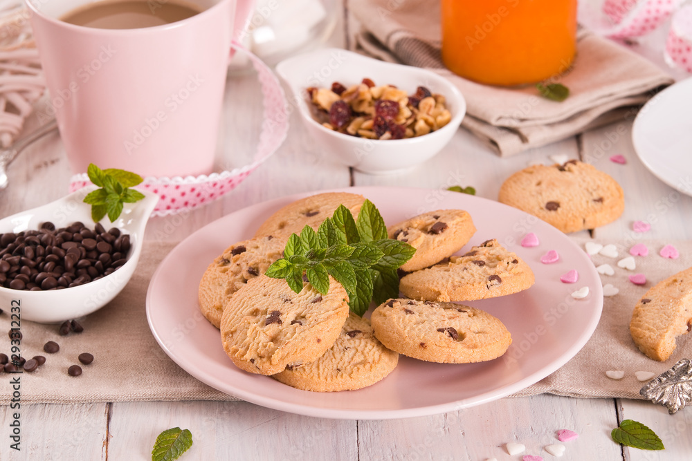 Chocolate chip cookies. Chocolate chip cookies.