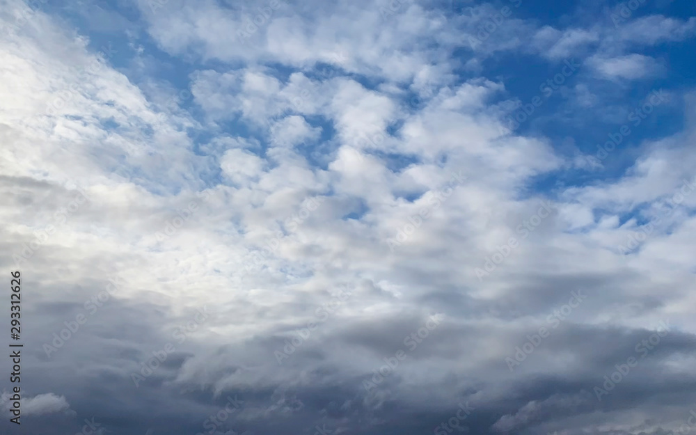 Beautiful blue sky with white clouds Beautiful blue sky with white clouds