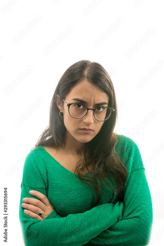 Woman with expressions Woman with expressions