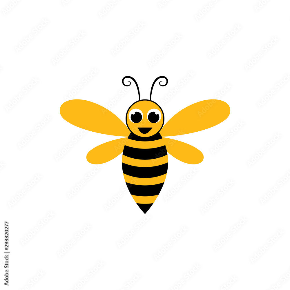 Bee Logo Template vector icon illustration Bee Logo Template vector icon illustration