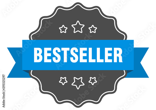 bestseller blue label. bestseller isolated seal. bestseller