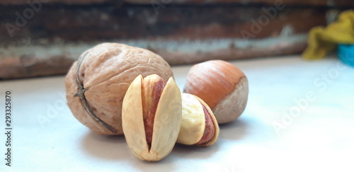 Walnut, hazelnut and pistachio (ID: 293325870)
