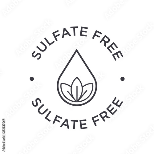 Sulfate free icon photo