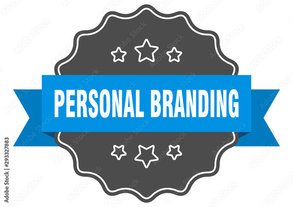 Obraz premium personal branding blue label. personal branding isolated seal. personal branding