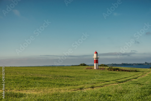 Small lighthouse at Gendarmstien near Egernsund, Denmark