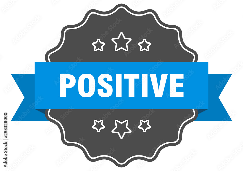 positive blue label. positive isolated seal. positive positive blue label. positive isolated seal. positive