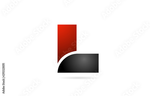 L letter logo alphabet for icon design in red grey colors Free Download L letter logo alphabet for icon design in red grey colors - GFXLoad