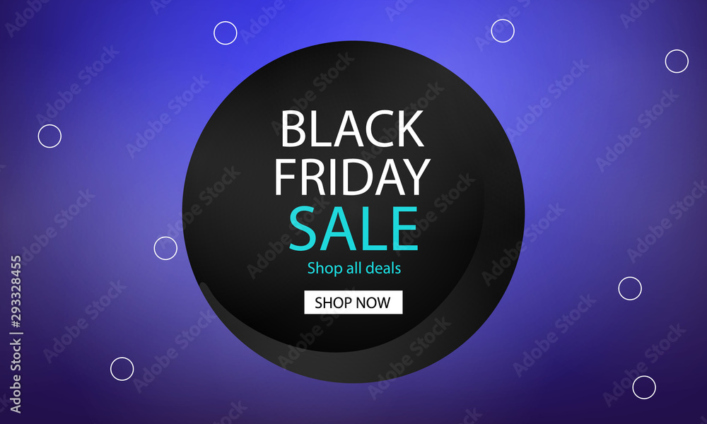 Fototapeta premium Black friday sales banner 