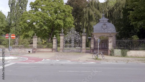 Entrance Building, nobody, Rosenhoehe Park, Darmstadt, Hessen, Germany photo