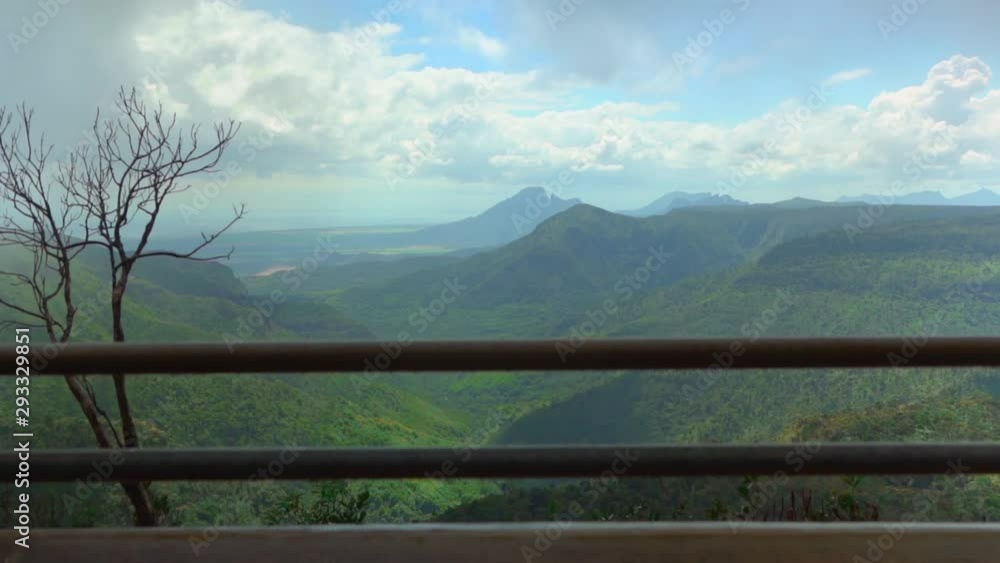 Le Chamarel viewpoint with rain Le Chamarel viewpoint with rain