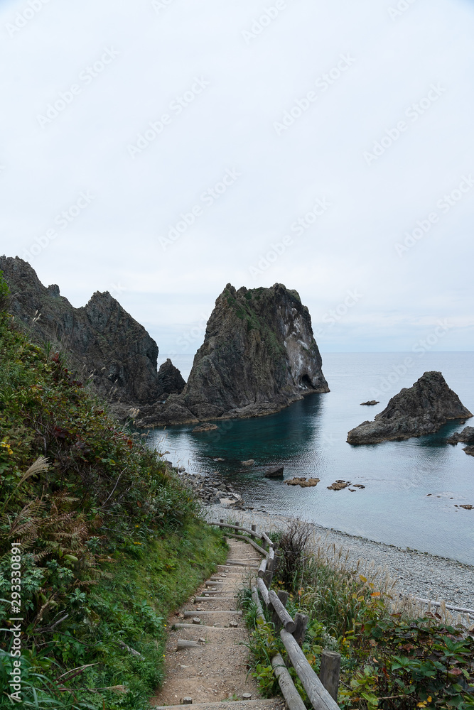 北海道積丹島武意海岸の景色 北海道積丹島武意海岸の景色