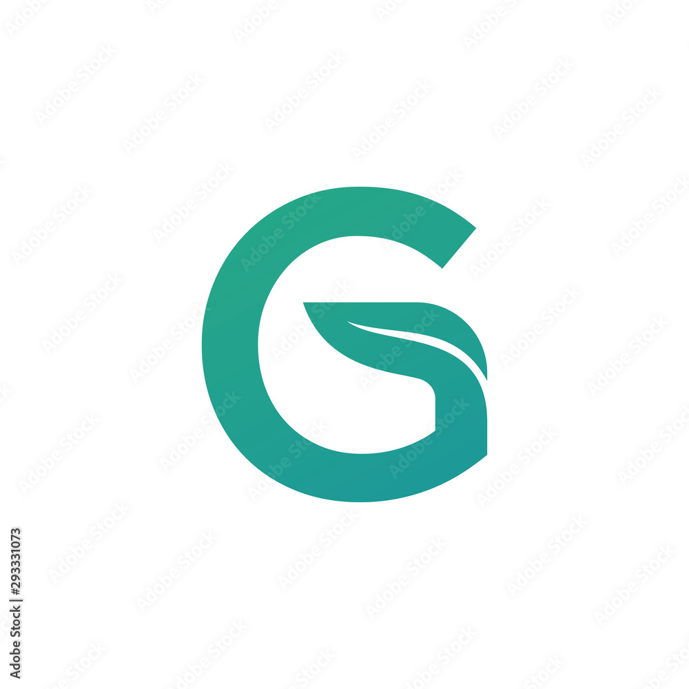 leaf initial A logo template leaf initial A logo template