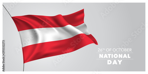 Austria happy national day greeting card, banner, horizontal vector illustration Free Download Austria happy national day greeting card, banner, horizontal vector illustration - GFXLoad
