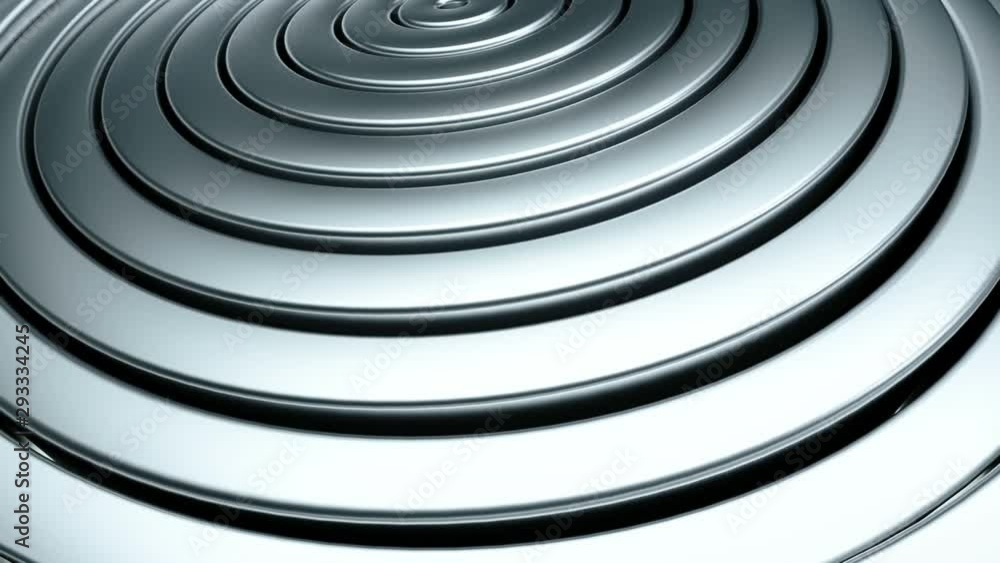 Rounded reflective metal circles animated background Rounded reflective metal circles animated background