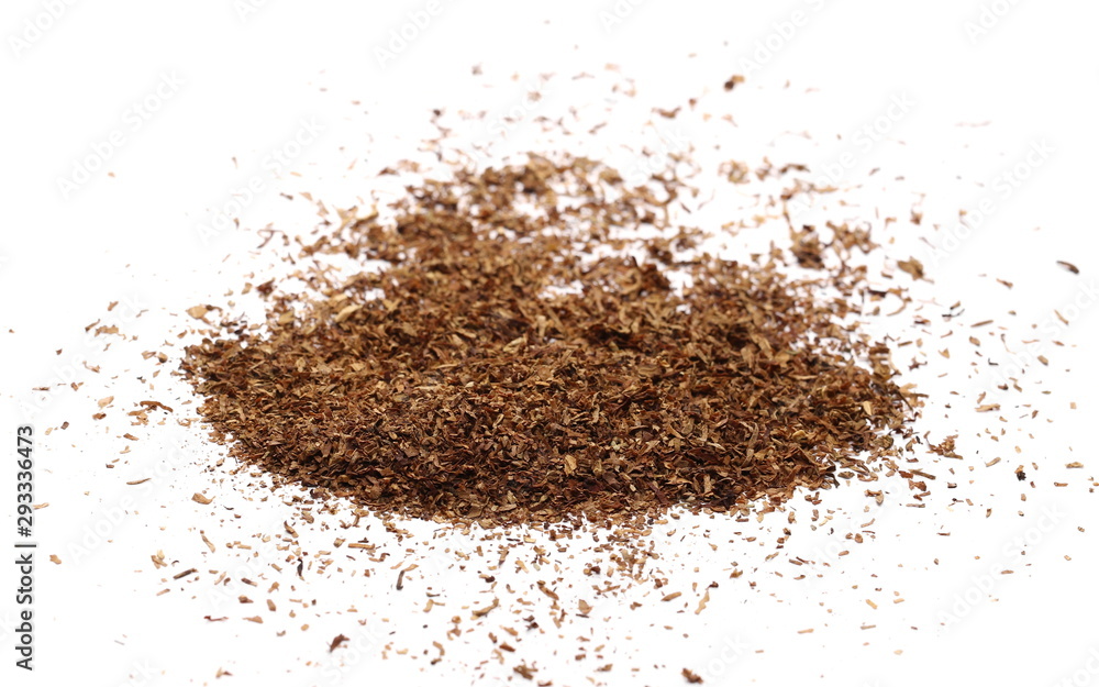 Tobacco pile isolated on white background Tobacco pile isolated on white background