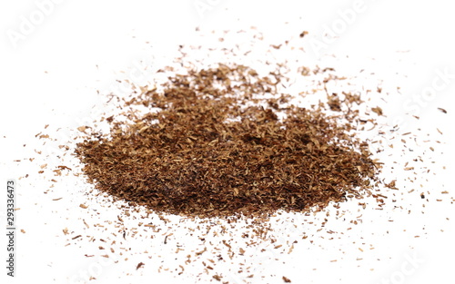 Tobacco pile isolated on white background