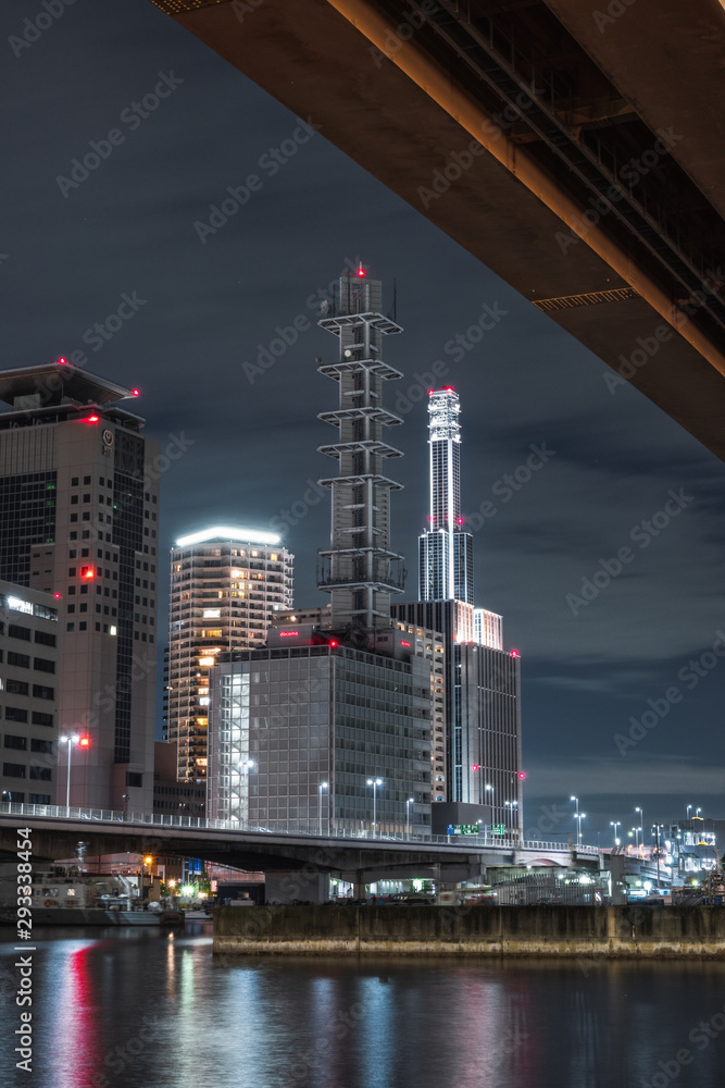 Fototapeta premium 兵庫県 神戸の夜景と街並み