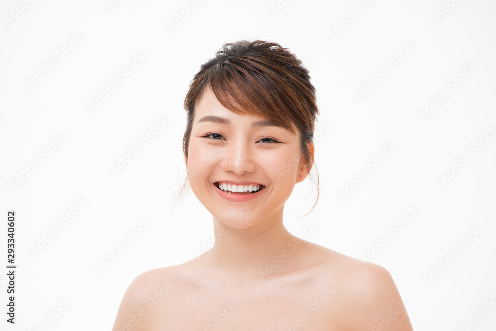 Beautiful young woman asian with clean perfect skin. Beautiful young woman asian with clean perfect skin.