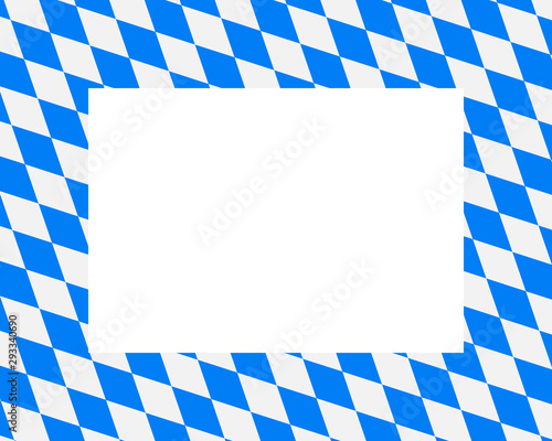 Bayerische Fahne als Rahmen