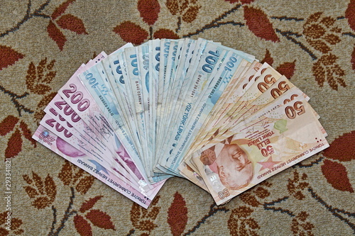 Turkish Lira currently in circulation photo