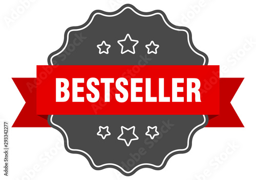 bestseller red label. bestseller isolated seal. bestseller