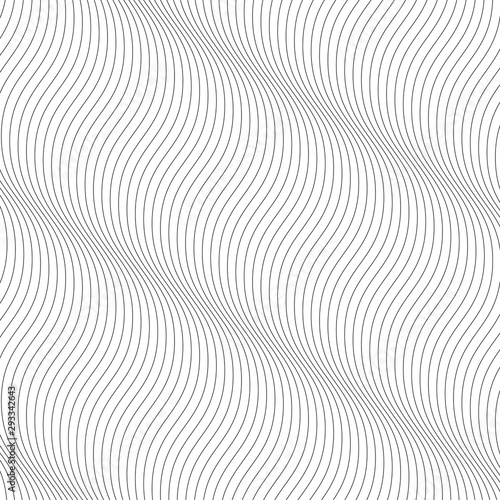 Abstract black curved lines on white backdrop. Soft vector background. Vector template for graphic and web designs.