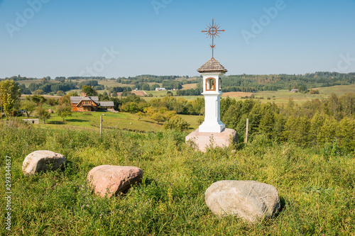 Chapel in Wodzilki, Suwalski Landscape Park, Podlaskie, Poland photo