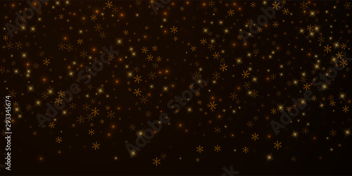 Sparse starry snow Christmas overlay. Christmas li photo