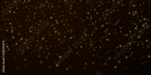 Sparse starry snow Christmas overlay. Christmas li