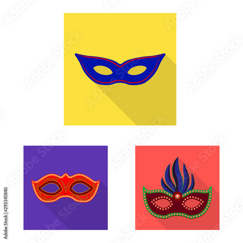 Vector illustration of luxury and celebration icon. Collection of luxury and hide stock vector illustration.