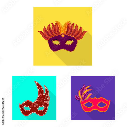 Vector illustration of luxury and celebration sign. Set of luxury and hide vector icon for stock.
