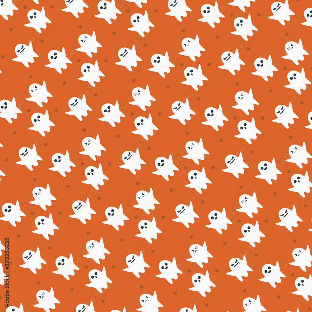 halloween pattern with ghosts vector design halloween pattern with ghosts vector design