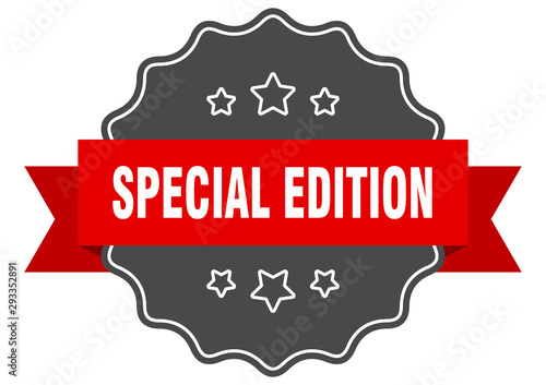 special edition red label. special edition isolated seal. special edition