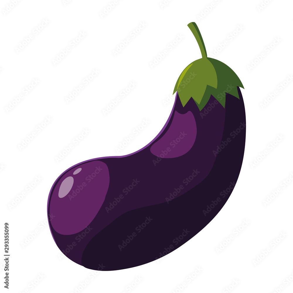 Isolated eggplant icon vector design Isolated eggplant icon vector design