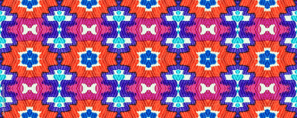 Ikat Seamless Pattern. Ikat Seamless Pattern.