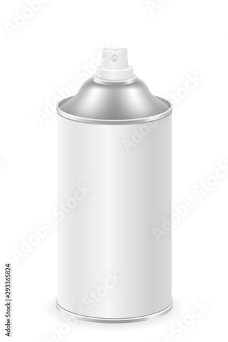 spray paint in a metal can container vector illustration