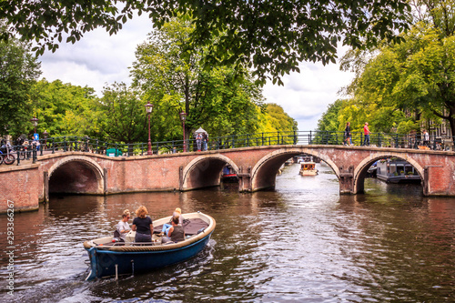 Wallpaper Mural boat on the river Torontodigital.ca