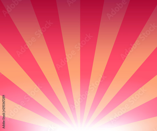 Background red orange radius ray graphic for decorate party or circus theme 